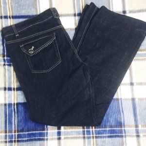White House Black Market Trouser Leg Jeans Size 8R